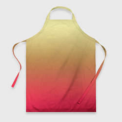 Фартук кулинарный Красно-желтый градиент, цвет: 3D-принт