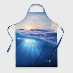 Фартук кулинарный Грань между небом и водой, цвет: 3D-принт