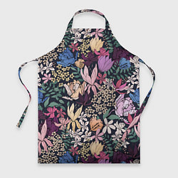Фартук кулинарный Цветы Летние В Цветущем Саду, цвет: 3D-принт