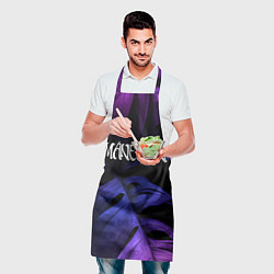 Фартук кулинарный Maneskin Neon Monstera, цвет: 3D-принт — фото 2