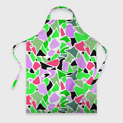 Фартук кулинарный Abstract pattern green pink spots, цвет: 3D-принт