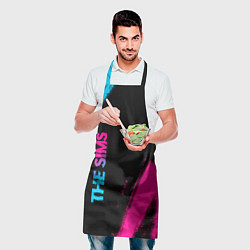 Фартук кулинарный The Sims Neon Gradient, цвет: 3D-принт — фото 2