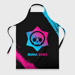 Фартук кулинарный Brawl Stars Neon Gradient, цвет: 3D-принт