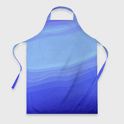 Фартук кулинарный Blue abstract pattern, цвет: 3D-принт