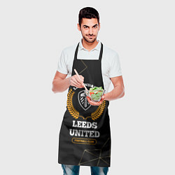 Фартук кулинарный Лого Leeds United и надпись Legendary Football Clu, цвет: 3D-принт — фото 2