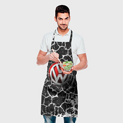 Фартук кулинарный Volkswagen Трещины, цвет: 3D-принт — фото 2