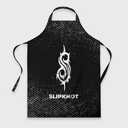 Фартук кулинарный Slipknot с потертостями на темном фоне, цвет: 3D-принт
