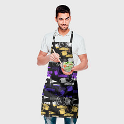 Фартук кулинарный Американский футбол паттерн, цвет: 3D-принт — фото 2