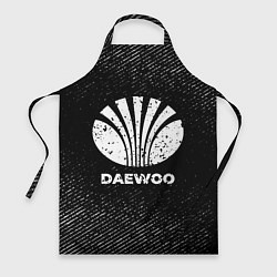 Фартук кулинарный Daewoo с потертостями на темном фоне, цвет: 3D-принт