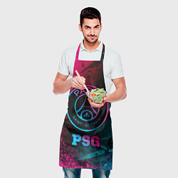 Фартук кулинарный PSG - neon gradient, цвет: 3D-принт — фото 2