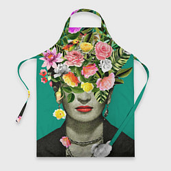 Фартук кулинарный Фрида Кало - Арт Портрет, цвет: 3D-принт