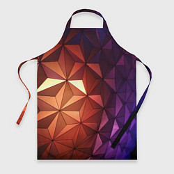 Фартук кулинарный Абстрактная металлическая поверхность планеты, цвет: 3D-принт