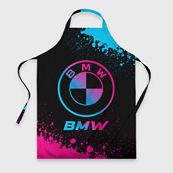 Фартук кулинарный BMW - neon gradient, цвет: 3D-принт