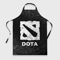 Фартук кулинарный Dota с потертостями на темном фоне, цвет: 3D-принт