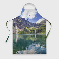 Фартук кулинарный Прозрачное горное озеро, цвет: 3D-принт
