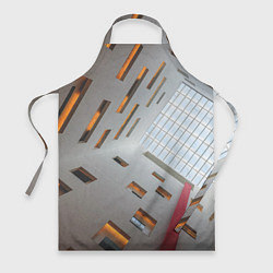 Фартук кулинарный Абстрактное множество окон и пустая крыша, цвет: 3D-принт
