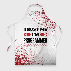 Фартук кулинарный Trust me Im programmer white, цвет: 3D-принт