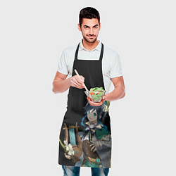 Фартук кулинарный Венти : Анемо архонт - Геншин, цвет: 3D-принт — фото 2