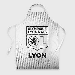 Фартук кулинарный Lyon с потертостями на светлом фоне, цвет: 3D-принт