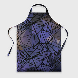 Фартук Blue with black stripes pattern