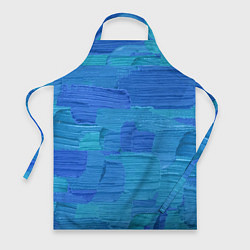Фартук кулинарный Синие мазки краски, цвет: 3D-принт