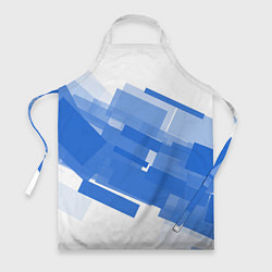 Фартук кулинарный Геометрия в синем, цвет: 3D-принт