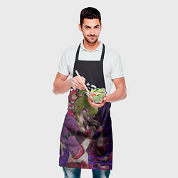 Фартук кулинарный Куки Синобу из геншин, цвет: 3D-принт — фото 2