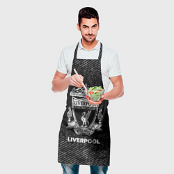 Фартук кулинарный Liverpool с потертостями на темном фоне, цвет: 3D-принт — фото 2