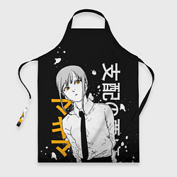 Фартук кулинарный Демон контроля - Человек-бензопила - Макима, цвет: 3D-принт