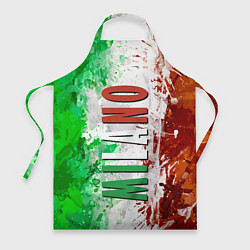 Фартук кулинарный Флаг Италии - кляксы, цвет: 3D-принт