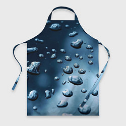 Фартук Капли воды на матовом стекле - текстура
