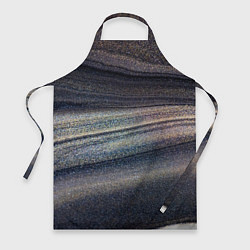 Фартук кулинарный Волны блестящего тёмного песка, цвет: 3D-принт