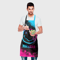 Фартук кулинарный Nirvana - neon gradient, цвет: 3D-принт — фото 2