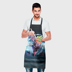 Фартук кулинарный Аяка Камисато в примогеме, цвет: 3D-принт — фото 2