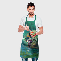 Фартук кулинарный Тигнари в примогеме, цвет: 3D-принт — фото 2