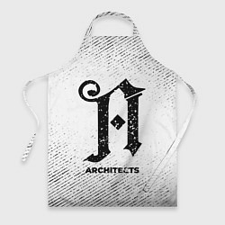 Фартук кулинарный Architects с потертостями на светлом фоне, цвет: 3D-принт