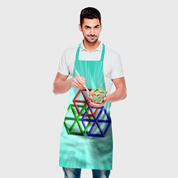 Фартук кулинарный Невозможная геометрия - оптическая иллюзия, цвет: 3D-принт — фото 2