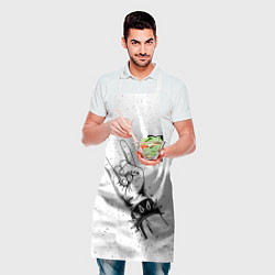 Фартук кулинарный Breaking Benjamin и рок символ, цвет: 3D-принт — фото 2