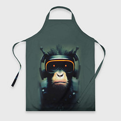 Фартук кулинарный Кибер-обезьяна, цвет: 3D-принт