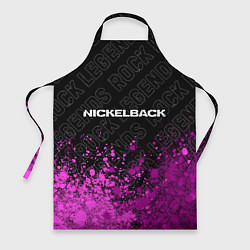 Фартук кулинарный Nickelback rock legends: символ сверху, цвет: 3D-принт