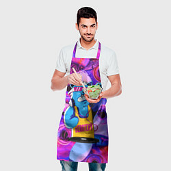 Фартук кулинарный DJ Scratchy in pink glasses, цвет: 3D-принт — фото 2