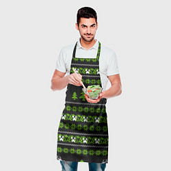 Фартук кулинарный Новогодний свитер - Крипер, цвет: 3D-принт — фото 2