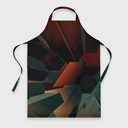Фартук кулинарный Геометрические абстрактные линии и столбы, цвет: 3D-принт