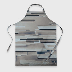Фартук кулинарный Металлические пластины в абстракции, цвет: 3D-принт