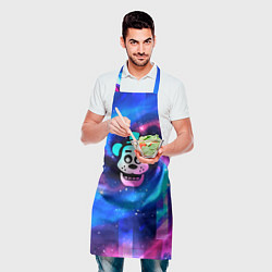 Фартук кулинарный FNAF неоновый космос, цвет: 3D-принт — фото 2