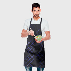 Фартук кулинарный Неоновые ромбы - текстура, цвет: 3D-принт — фото 2