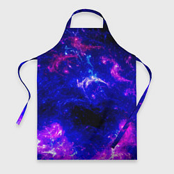 Фартук кулинарный Неоновый космос со звездами, цвет: 3D-принт