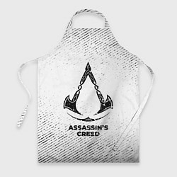 Фартук кулинарный Assassins Creed с потертостями на светлом фоне, цвет: 3D-принт