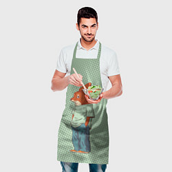 Фартук кулинарный Хитрый лис в штанах, цвет: 3D-принт — фото 2