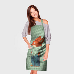 Фартук кулинарный Хитрый лис в штанах, цвет: 3D-принт — фото 2